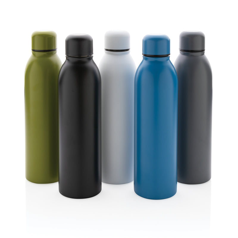 Load image into Gallery viewer, Recycled stainless steel vacuum bottle by XD Collection, 500ML drinkware with a sleek, durable design and secure lid.