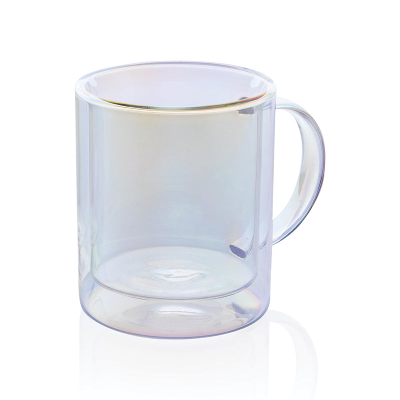 Load image into Gallery viewer, Deluxe double wall electroplated glass mug - Custom Wood Designs