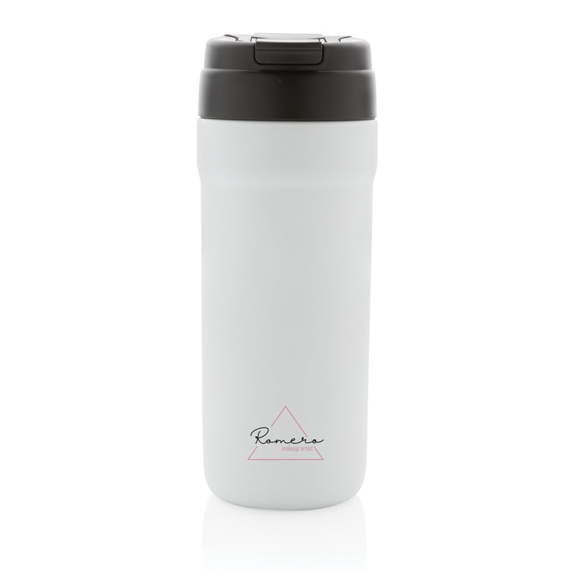 Load image into Gallery viewer, XD Collection RCS RSS tumbler with hot and cold lid, insulated drinkware for hot and cold beverages, shown with lid on.