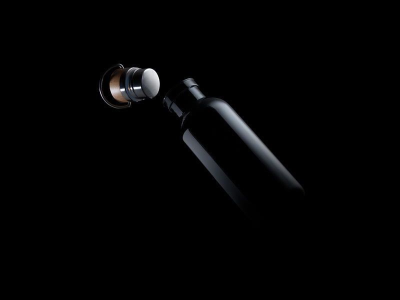 Load image into Gallery viewer, RCS RPET bottle with bamboo lid and handle - Custom Wood Designs