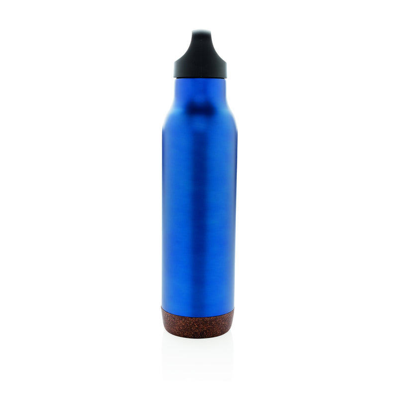 Load image into Gallery viewer, Cork leakproof vacuum flask from XD Collection, drinkware with a sleek design, featuring a cork lid and double-walled insulation.