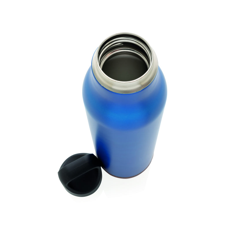 Load image into Gallery viewer, Cork leakproof vacuum flask from XD Collection, drinkware with a sleek cork exterior and spill-proof lid, ideal for hot and cold beverages.