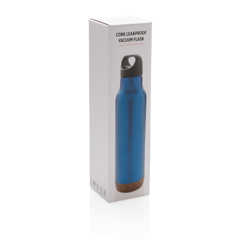 Load image into Gallery viewer, Cork leakproof vacuum flask from XD Collection, drinkware with a cork exterior and insulated design for hot and cold beverages.