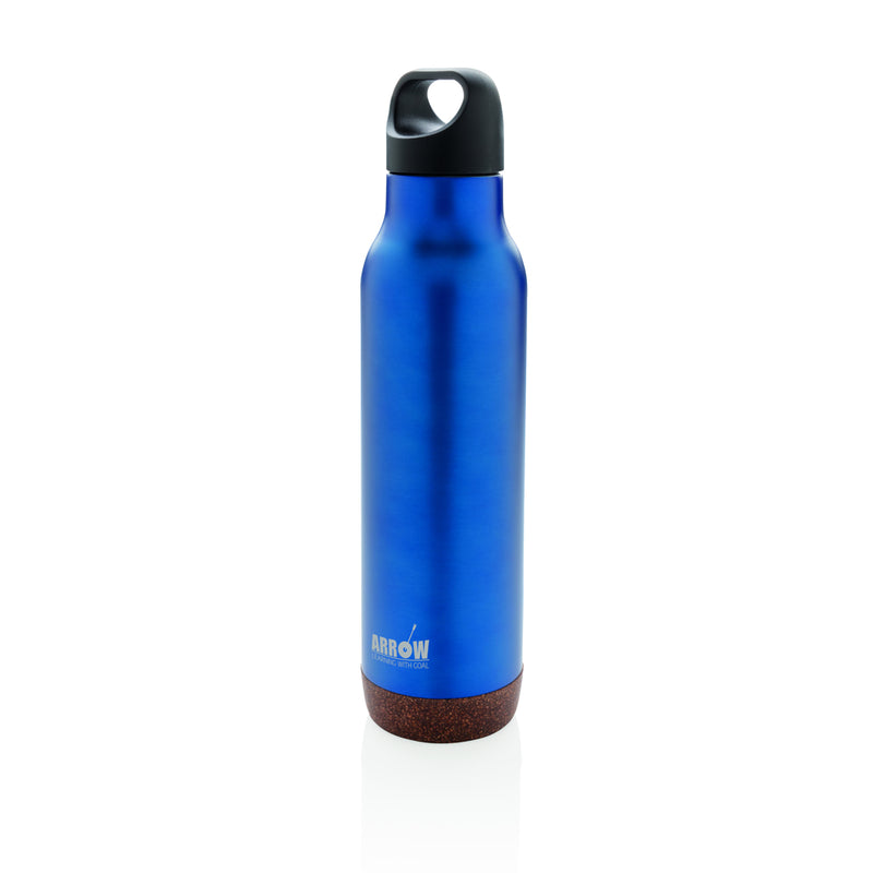 Load image into Gallery viewer, Cork leakproof vacuum flask from XD Collection, durable drinkware with a cork exterior and spill-proof lid for hot or cold beverages.