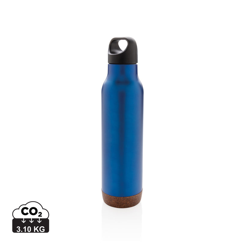 Load image into Gallery viewer, Cork leakproof vacuum flask from XD Collection drinkware, featuring a sleek design and secure lid for hot and cold beverages.