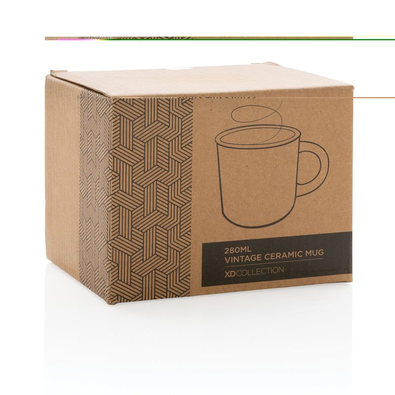 Load image into Gallery viewer, Vintage ceramic mug 280ml - Custom Wood Designs