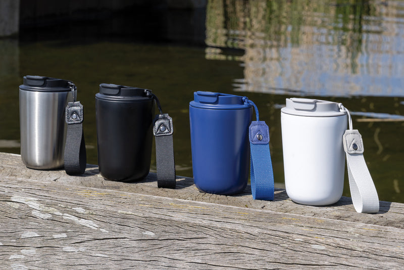 Load image into Gallery viewer, Cuppa RCS re-steel vacuum tumbler with lanyard - Custom Wood Designs