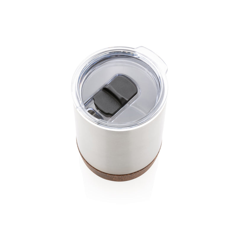 Load image into Gallery viewer, Small RCS Re-steel cork vacuum coffee mug by XD Collection, featuring stainless steel body and cork lid for stylish drinkware.