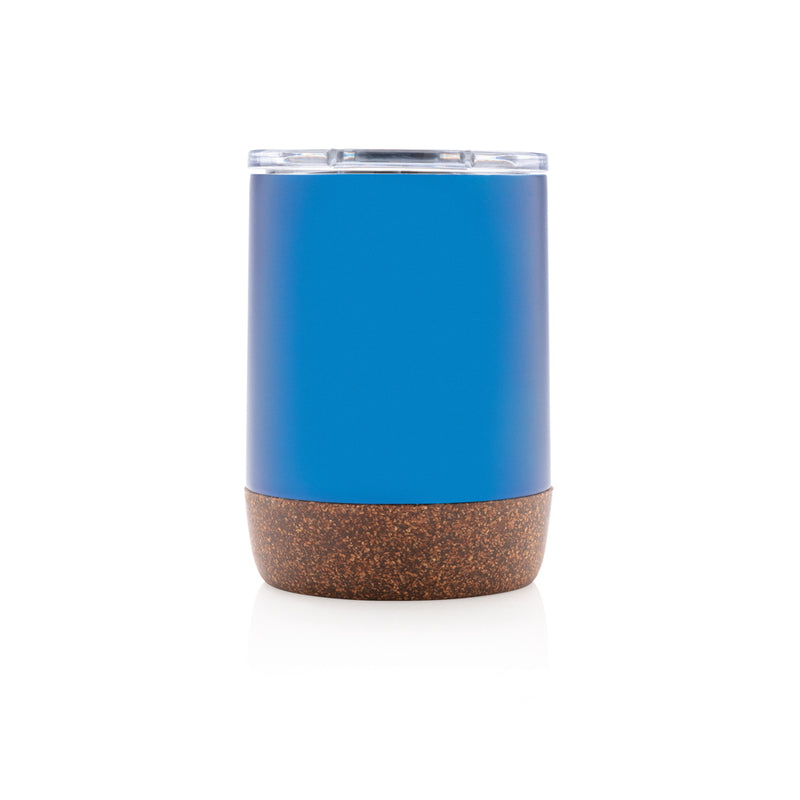 Load image into Gallery viewer, Small RCS Re-steel cork vacuum coffee mug by XD Collection, showcasing sleek drinkware with a cork lid and stainless steel body.