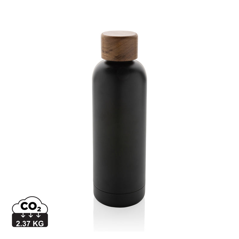 Load image into Gallery viewer, Recycled stainless steel vacuum bottle by XD Collection, eco-friendly drinkware with RCS certification and sleek design.