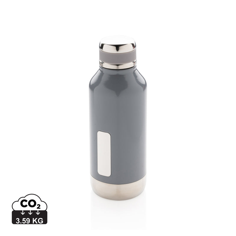 Load image into Gallery viewer, Leak-proof XD Collection vacuum bottle with logo plate, stainless steel drinkware for hot and cold beverages.