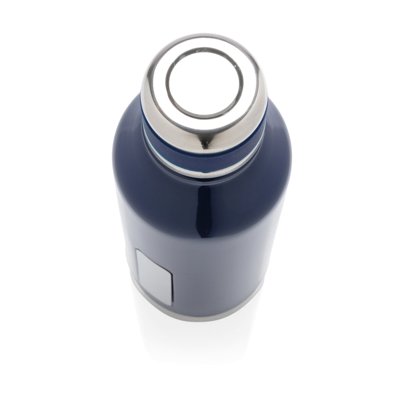 Load image into Gallery viewer, Leak-proof XD Collection vacuum bottle with logo plate, durable drinkware for hot and cold beverages, shown with a sleek design.