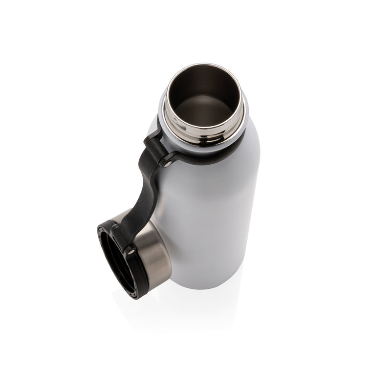Load image into Gallery viewer, Copper vacuum insulated drinkware bottle with carry loop from XD Collection, showcasing sleek design and durable construction.
