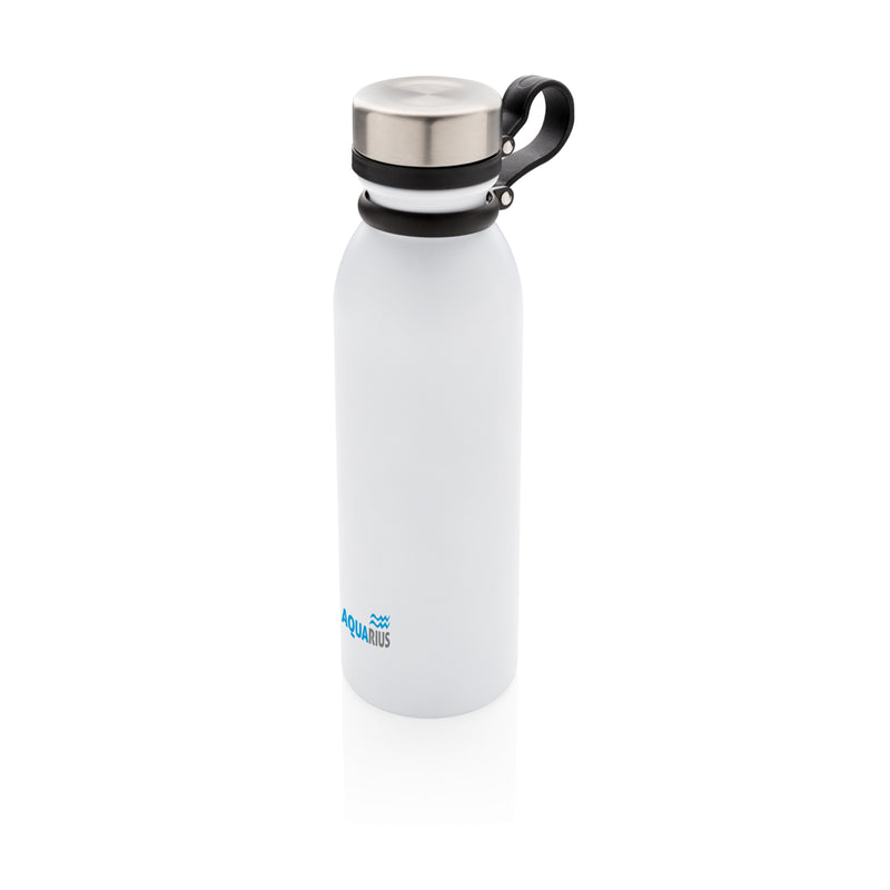 Load image into Gallery viewer, Copper vacuum insulated drinkware bottle by XD Collection with carry loop, showcasing its sleek, double-walled design and ergonomic handle.
