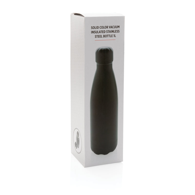 Load image into Gallery viewer, Solid colour vacuum stainless steel bottle 1L - Custom Wood Designs