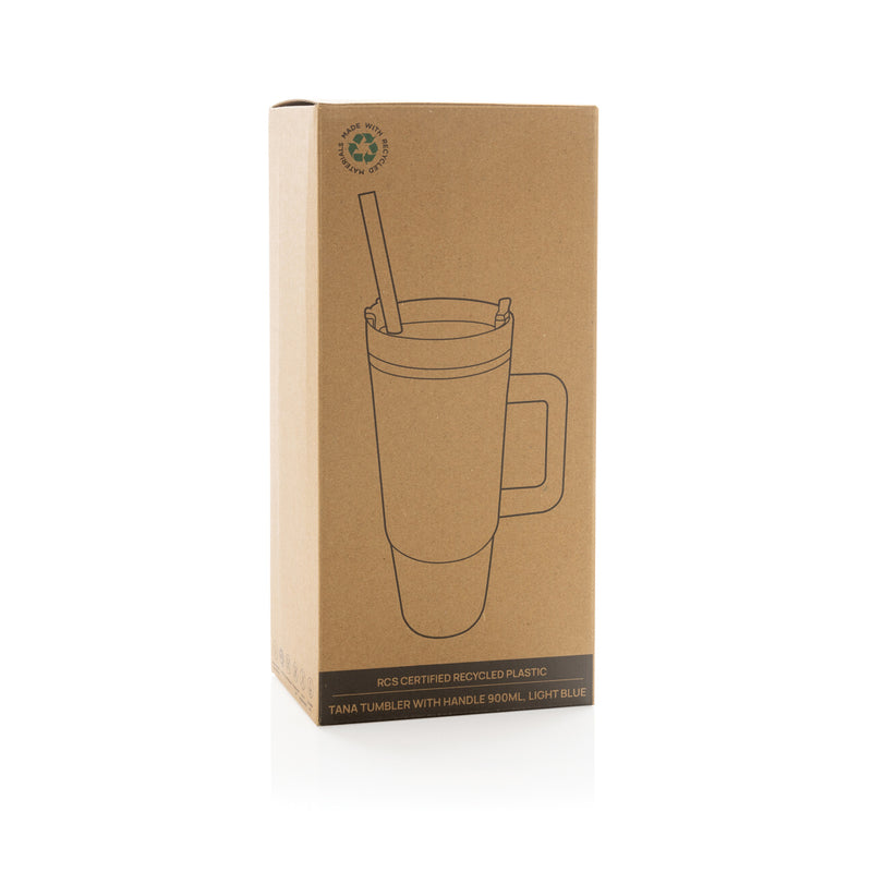 Load image into Gallery viewer, Tana RCS plastic tumbler with handle 900ml - Custom Wood Designs