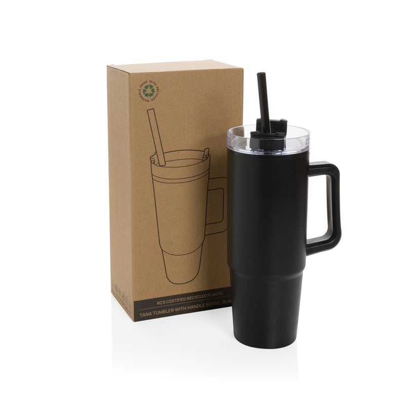 Load image into Gallery viewer, Tana RCS plastic tumbler with handle 900ml - Custom Wood Designs