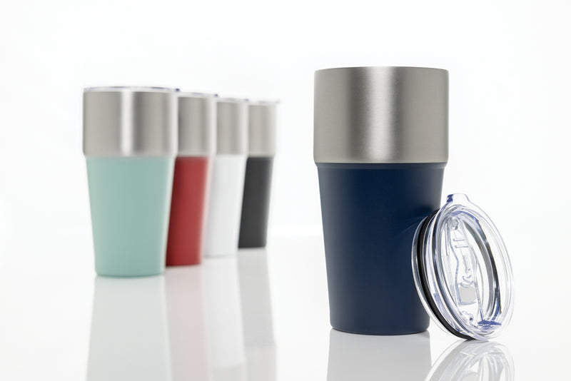 Load image into Gallery viewer, Fluid RCS certified recycled steel tumbler 500ml - Custom Wood Designs