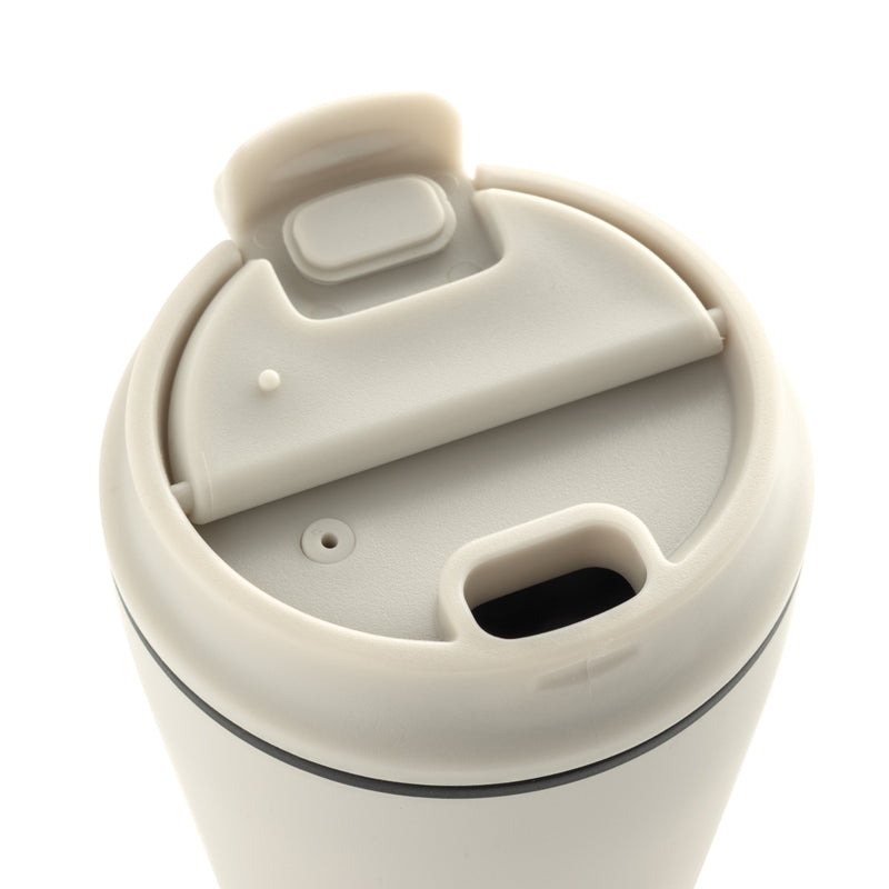 Load image into Gallery viewer, XD Xclusive Pico Barista RCS coffee mug, 220ML, in tube gift box with white ceramic finish and printed logo.