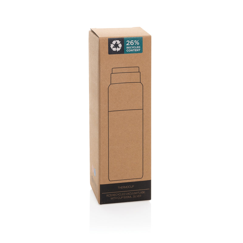 Load image into Gallery viewer, Thermocup RCS recycled vacuum flask with cup 500ml - Custom Wood Designs