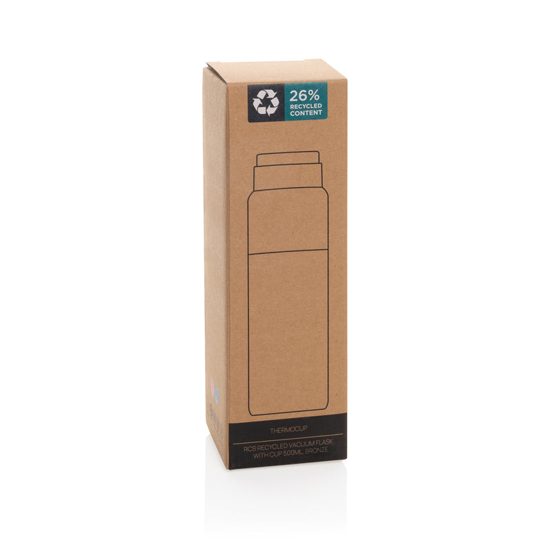 Load image into Gallery viewer, Thermocup RCS recycled vacuum flask with cup 500ml - Custom Wood Designs