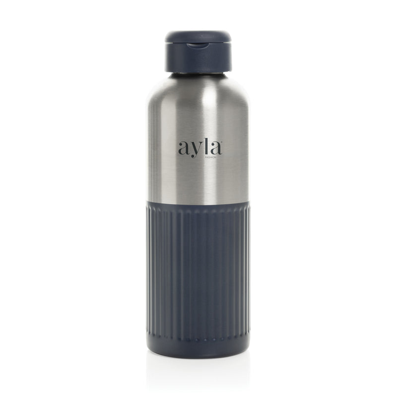 Load image into Gallery viewer, Ripple RCS R-steel leakproof water bottle with handle, 750ML, by XD Xclusive, showing the sleek stainless steel design and handle.