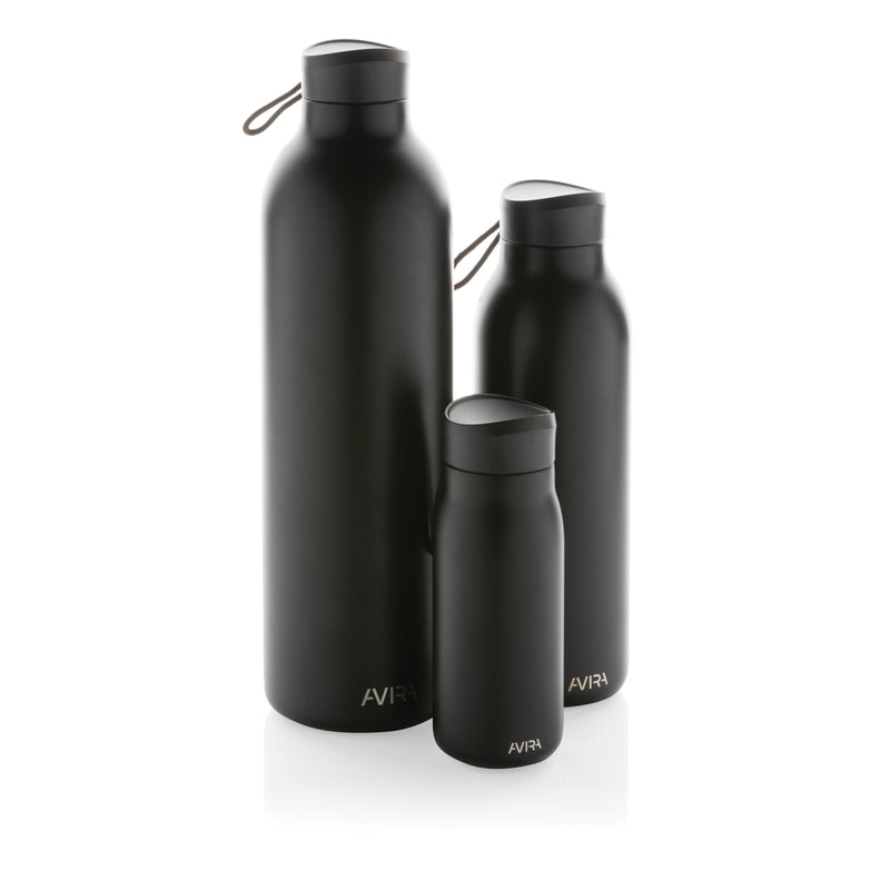 Load image into Gallery viewer, Avira Avior RCS Re-steel 500ml drinkware bottle with stainless steel body and screw lid, suitable for hot and cold beverages.