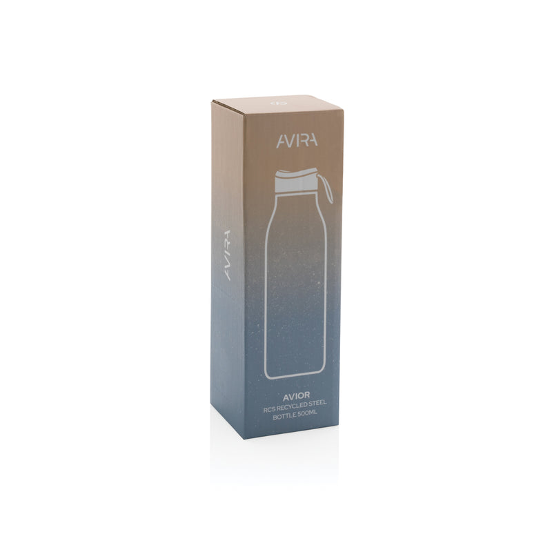 Load image into Gallery viewer, Avira Avior RCS Re-steel 500ML drinkware bottle with stainless steel body and secure lid for water or beverages.