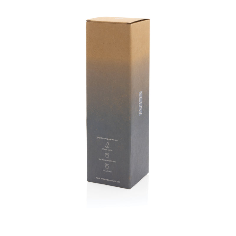 Load image into Gallery viewer, Avira Avior RCS Re-steel 500ML drinkware bottle with stainless steel body and leak-proof lid, suitable for hot and cold beverages.