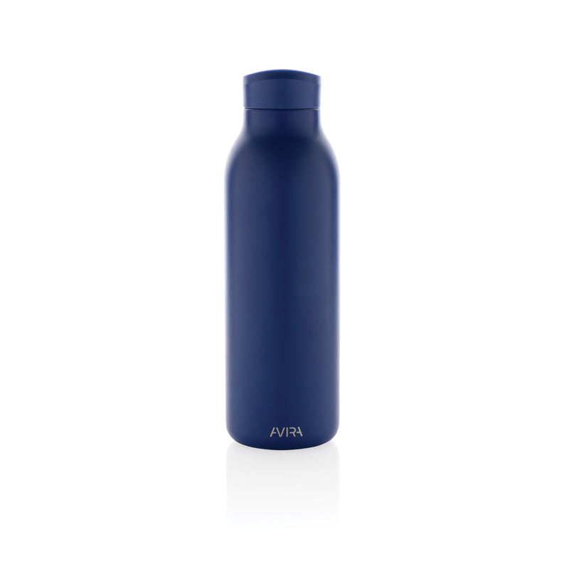 Load image into Gallery viewer, Avira Avior RCS Re-steel 500ml drinkware bottle with stainless steel body and screw-top lid, designed for beverages.