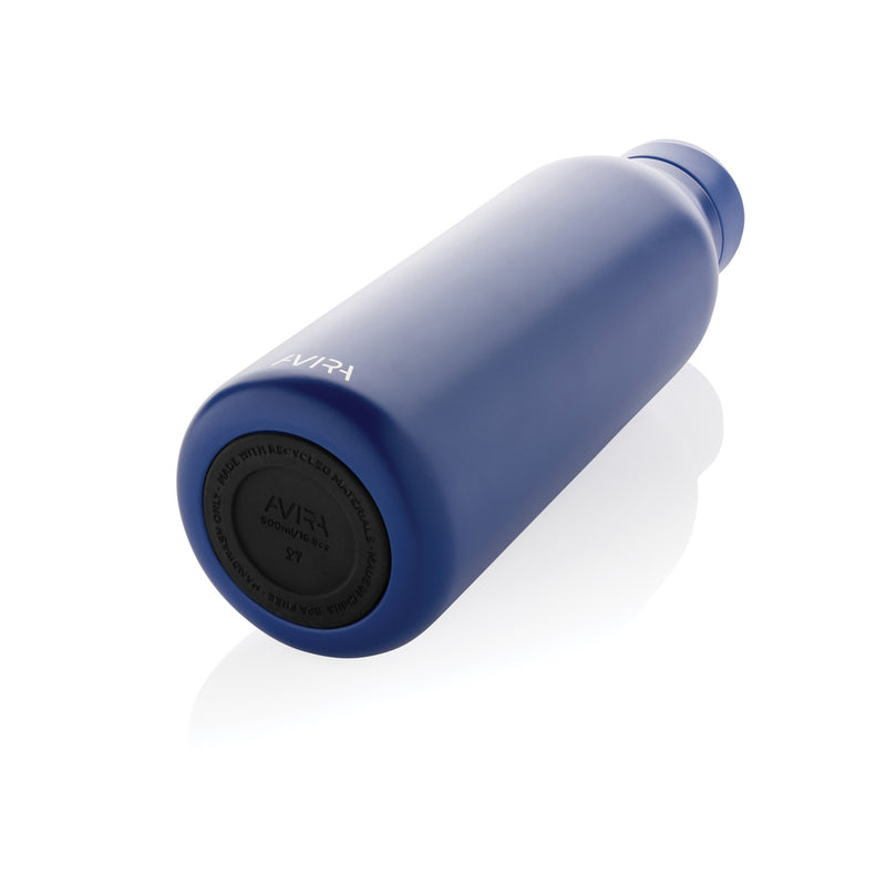 Load image into Gallery viewer, Avira Avior RCS Re-steel 500ml drinkware bottle with stainless steel body and black lid, designed for durable hydration.