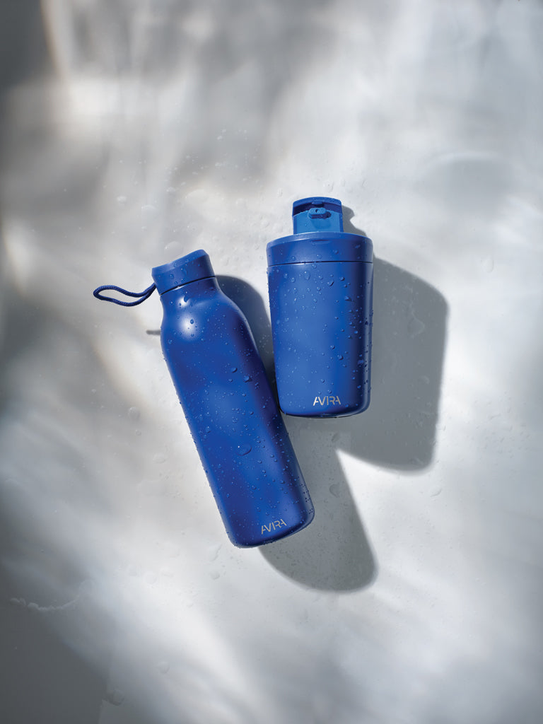 Load image into Gallery viewer, Avira Avior RCS Re-steel 500ml drinkware bottle, stainless steel, with a sleek design and screw-on lid for hydration on the go.