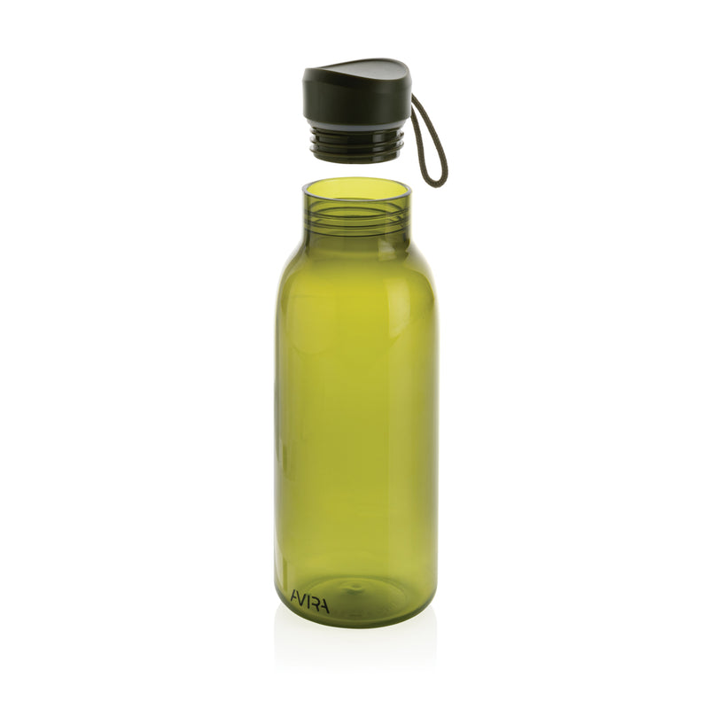 Load image into Gallery viewer, Avira Atik RCS recycled PET 500ML drinkware bottle with blue cap, eco-friendly reusable water bottle on a white background