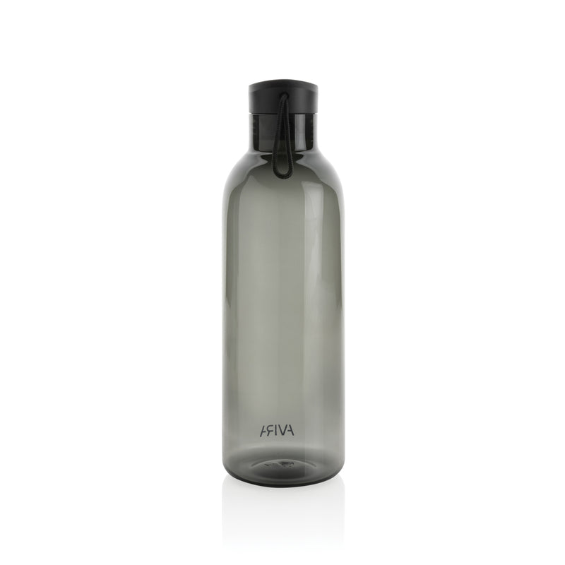 Load image into Gallery viewer, Avira Atik RCS 1L recycled PET bottle drinkware with a sleek, transparent design and blue lid, ideal for eco-friendly hydration.