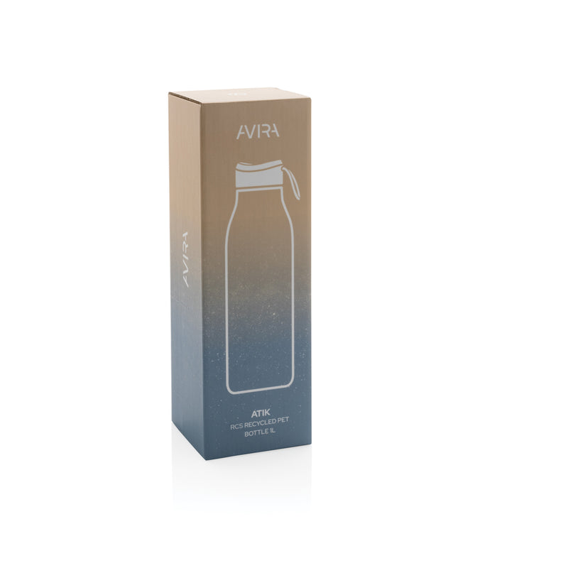 Load image into Gallery viewer, Avira Atik RCS 1L recycled PET bottle drinkware with a clear, eco-friendly design and ergonomic shape.