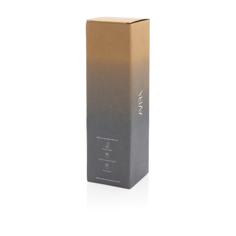 Load image into Gallery viewer, Avira Atik RCS recycled PET 1L drinkware bottle with a sleek design and transparent blue color.