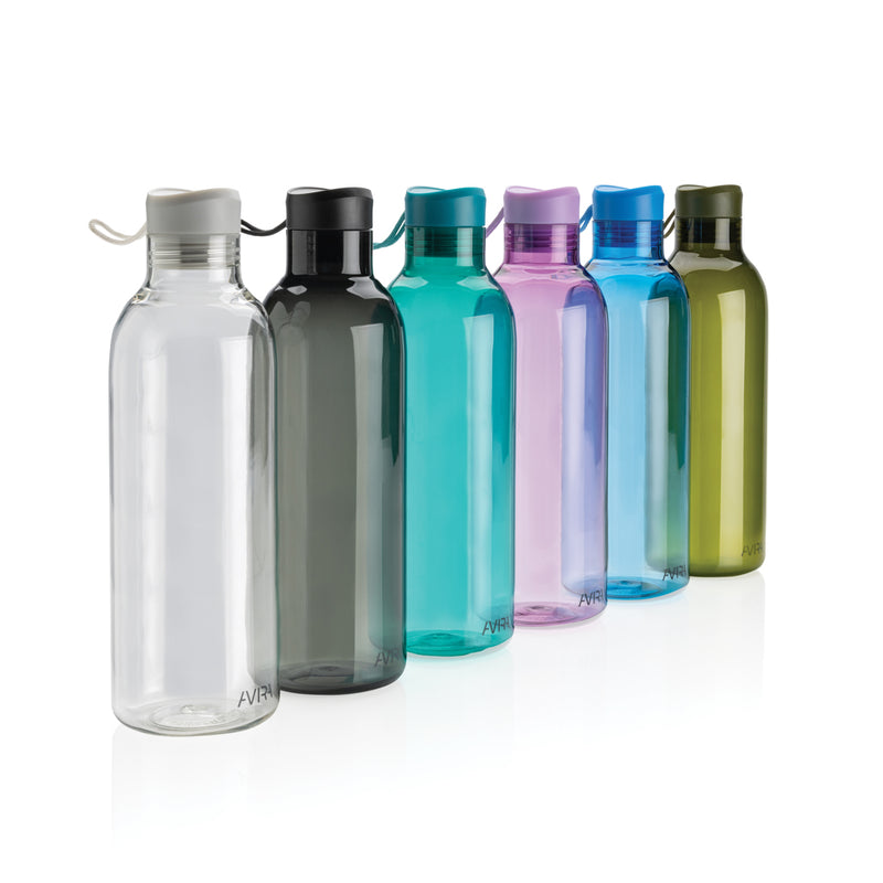 Load image into Gallery viewer, Avira Atik RCS 1L recycled PET bottle drinkware, clear and eco-friendly with a sleek design suitable for hydration on the go.