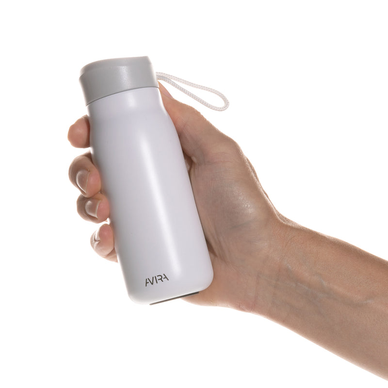 Load image into Gallery viewer, Avira Ain RCS Re-steel 150ml mini travel bottle made of stainless steel with a screw cap for on-the-go hydration.