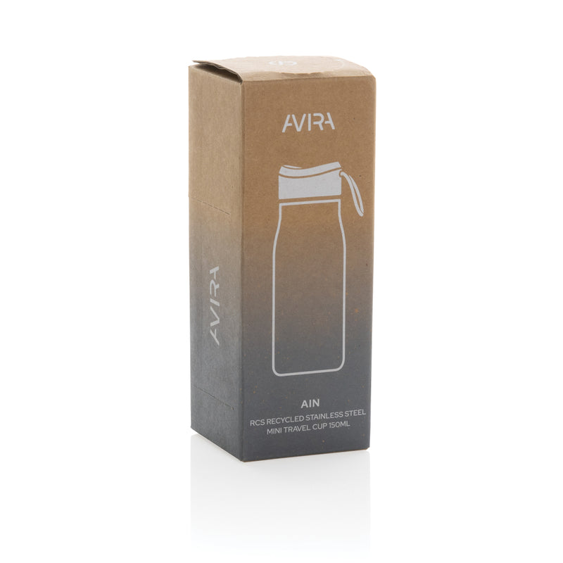 Load image into Gallery viewer, Avira Ain RCS Re-steel 150ML mini travel bottle in stainless steel, compact drinkware for on-the-go hydration.