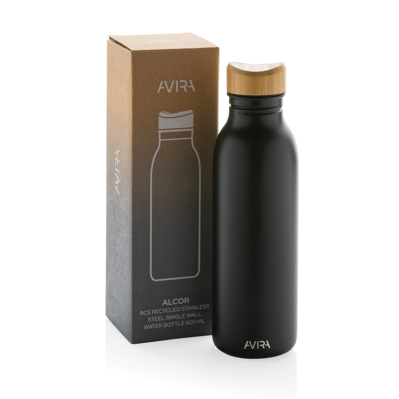 Load image into Gallery viewer, Avira Alcor RCS Re-steel single wall water bottle 600 ML - Custom Wood Designs