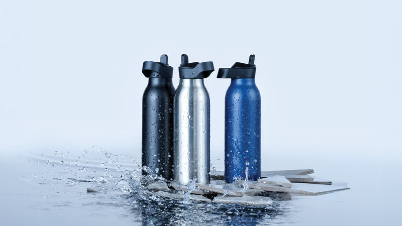 Load image into Gallery viewer, Avira Ara RCS Re-steel fliptop water bottle 500ml - Custom Wood Designs