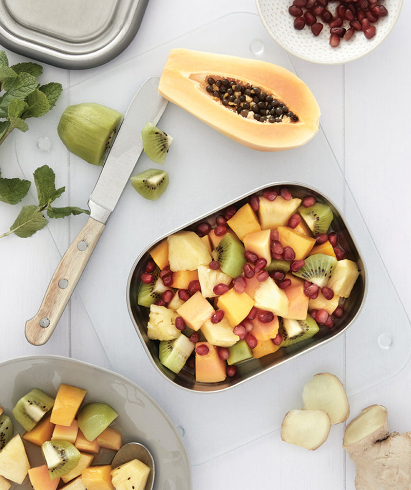 Load image into Gallery viewer, Black+Blum Stainless Steel Lunch Box Large - Custom Wood Designs