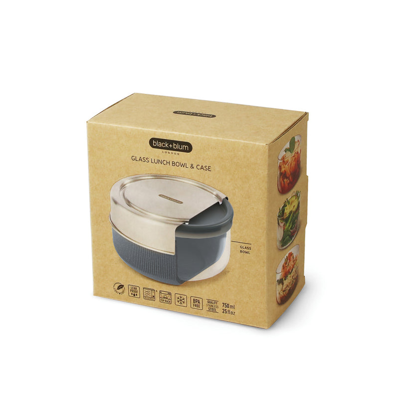 Load image into Gallery viewer, Black+Blum Glass Lunch Bowl 750ml - Custom Wood Designs