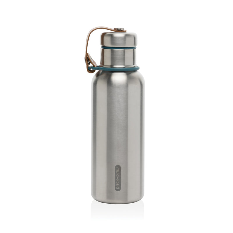 Load image into Gallery viewer, Small 500ml insulated water bottle by Black + Blum, stainless steel drinkware with a sleek design for hot and cold beverages.