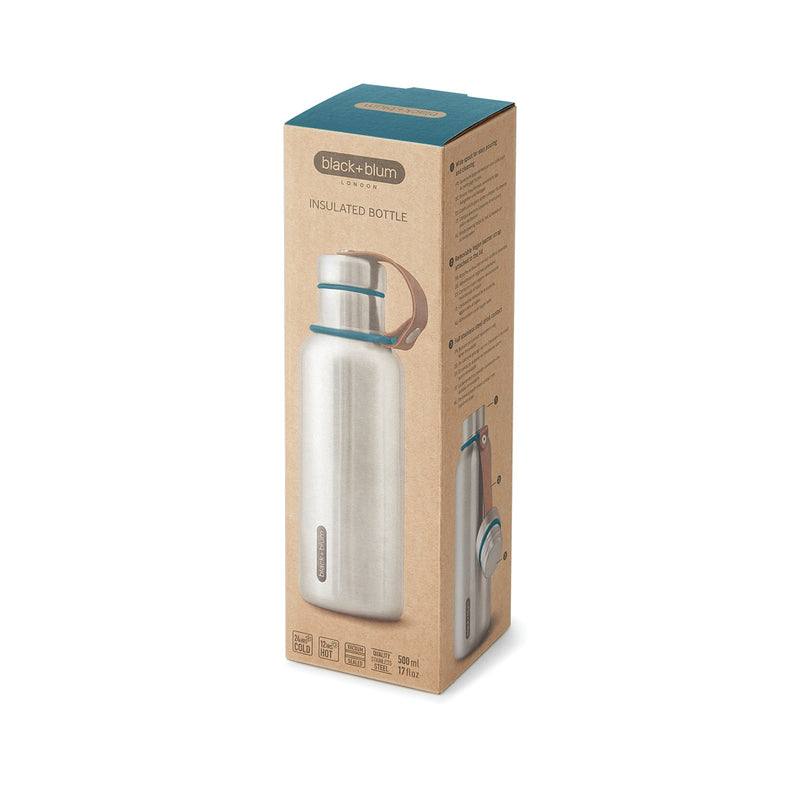 Load image into Gallery viewer, Black + Blum small 500ml insulated water bottle, sleek drinkware with double-wall insulation for hot or cold beverages.