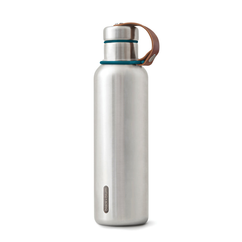 Load image into Gallery viewer, Large 750ml insulated water bottle by Black + Blum, stainless steel drinkware with a sleek design and secure lid.