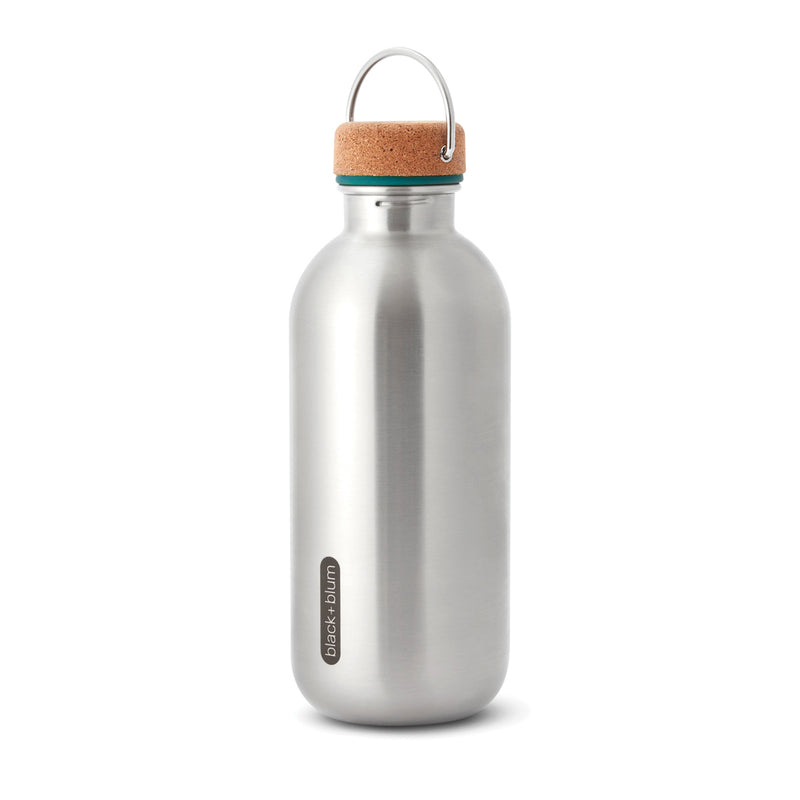 Load image into Gallery viewer, Black + Blum steel water bottle, 600ml drinkware with sleek stainless steel design and secure lid, ideal for staying hydrated.