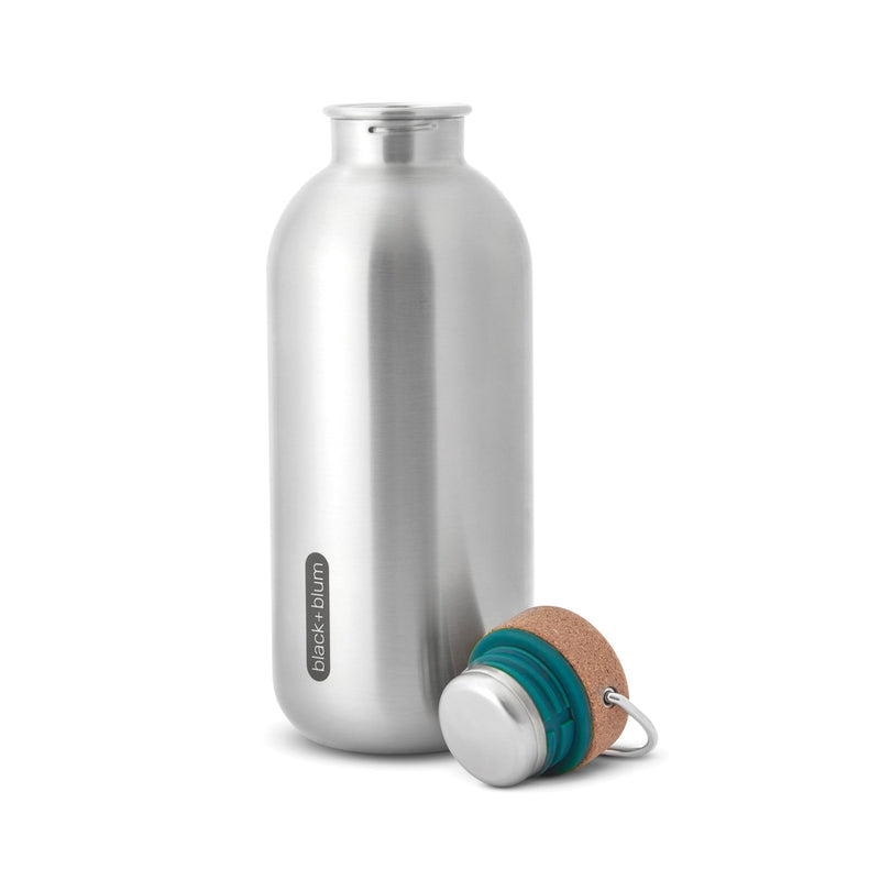Load image into Gallery viewer, Black + Blum 600ml steel water bottle, stainless steel drinkware with sleek design and secure screw-top lid.