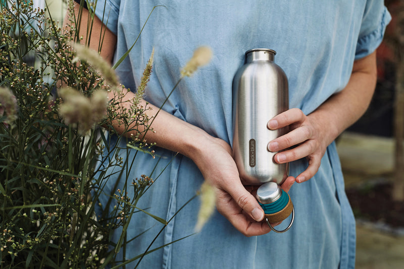 Load image into Gallery viewer, Black+Blum Steel Water Bottle 600ml - Custom Wood Designs