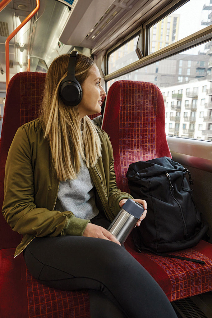 Load image into Gallery viewer, Black + Blum insulated leakproof stainless steel travel cup showing a sleek design and secure lid for on-the-go hydration.